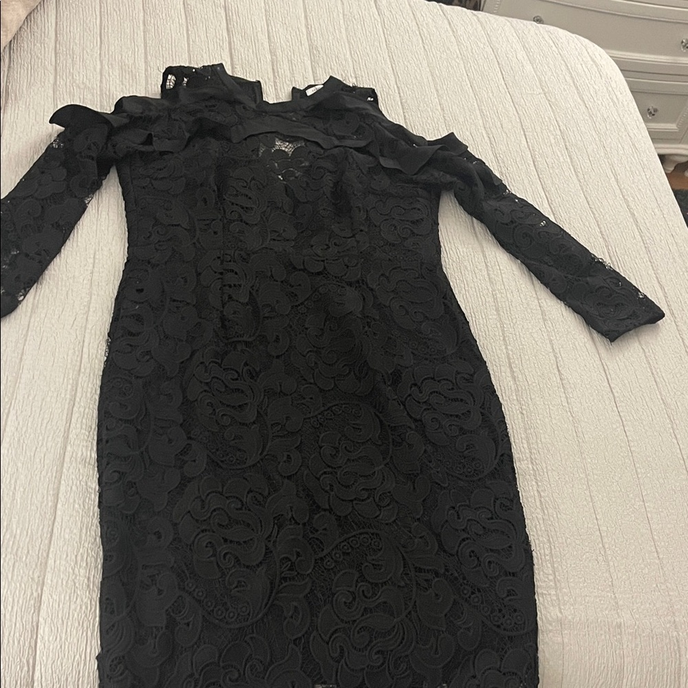Elegant Black Lace Dress
